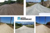Συνεχίζονται οι παρεμβάσεις στους αγροτικούς δρόμους στις περιοχές του δήμου Παιονίας