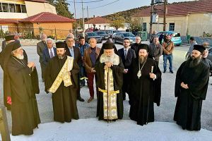 O Αρχιεπίσκοπος Κύπρου κ. Γεώργιος στον Ακρίτα Κιλκίς, τιμώντας τον Ήρωα Γρηγόρη Αυξεντίου