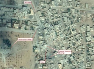 Κομπάνι: Η καταστροφή όπως φαίνεται στο δορυφόρο