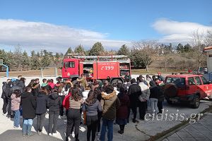 Μαθητές του Λυκείου Πολυκάστρου στην Πυροσβεστική Γουμένισσας