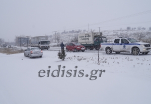 Μόνο με αλυσίδες στο δρόμο Κιλκίς-Μεταλλικό