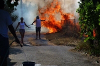 Σε εξέλιξη δασική πυρκαγιά στην Πύλα Μεσσηνίας