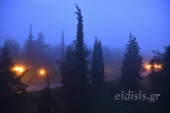 Ομιχλώδες το τοπίο στο Λόφο Αγίου Γεωργίου στο Κιλκίς (12-12-2019)