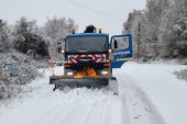 Αποχιονισμός δρόμων σε Πάικο και Κρούσια από την Περιφέρεια