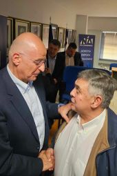 Περιοδεία του Υπουργού Άμυνας Νίκου Δένδια στο Κιλκίς λίγο πριν τις ευρωεκλογές