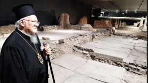 Επίσκεψη του Οικουμενικού Πατριάρχη Βαρθολομαίου στον σταθμό Βενιζέλου του Μετρό Θεσσαλονίκης