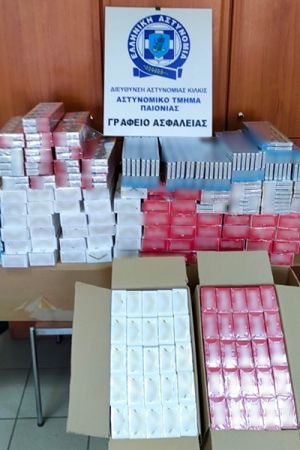 Οι αστυνομικοί της Παιονίας βρήκαν σε σπίτι 2.230 πακέτα λαθραίων τσιγάρων