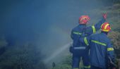 Δράμα: Όχημα με σιτάρι που κατευθυνόταν προς Θεσσαλονίκη έπιασε φωτιά
