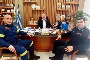 Επίσκεψη νέου Διοικητή Πυροσβεστικών Υπηρεσιών Κιλκίς στον Δήμαρχο Κιλκίς