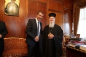 Ο Σταύρος Θεοδωράκης επισκέφθηκε Το Οικουμενικό Πατριαρχείο