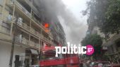 Θεσσαλονίκη: Έσβησε η φωτιά σε διαμέρισμα στη Μπότσαρη – Στο Ιπποκράτειο η ένοικος (pics &amp; vids)
