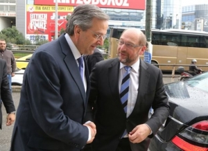 Με τον Αντ. Σαμαρά συναντάται ο Μ.Σούλτς