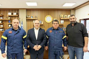 Εθιμοτυπική επίσκεψη της νέας Πυροσβεστικής ηγεσίας Κιλκίς στον Δήμαρχο Κιλκίς