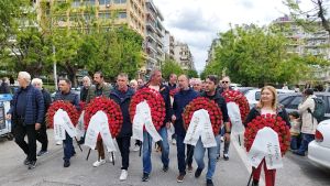 Εντυπωσιακή συμμετοχή στις πορείες της Εργατικής Πρωτομαγιάς στη Θεσσαλονίκη