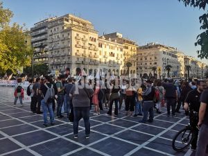 Θεσσαλονίκη: Κινητοποίηση της ΕΔΥΕΘ ενάντια στην υπογραφή συμφωνίας για τις νέες βάσεις (pics &amp; vid)