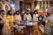 Βάπτιση εντός της Θείας Λειτουργίας στο Κιλκίς από τον Κιλκισίου Βαρθολομαίο