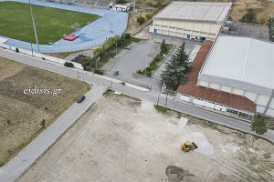 Ο Δήμος Κιλκίς διαμόρφωσε το μεγάλο πάρκινγκ των αθλητικών εγκαταστάσεών του στο Κιλκίς