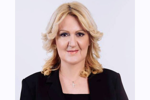 Η Ιωάννα Δελιτζάκη με τον Κώστα Σιωνίδη στο δήμο Παιονίας