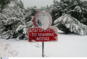 Υπό το μηδέν οι θερμοκρασίες στην Αττική