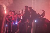 Ολονύκτιο πάρτι από τους οπαδούς του ΠΑΟΚ για την κατάκτηση του πρωταθλήματος