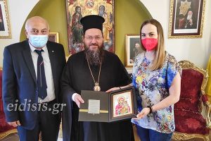 Οι βουλευτές του Σύριζα Ι. Αμανατίδης και Ε. Αγαθοπούλου στον Κιλκισίου κ. Βαρθολομαίο