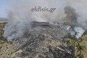 Σε εξέλιξη μεγάλη πυρκαγιά στη Νέα Σάντα - Επιχειρούν επίγειες δυνάμεις της Πυροσβεστικής κι ένα ελικόπτερο