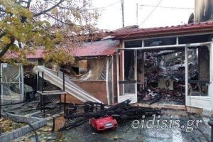 Κάηκαν τα ξημερώματα ολοσχερώς δυο καταστήματα στην πλατεία Ευρωπού