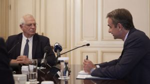 Μπορέλ σε Μητσοτάκη: Ευρωπαϊκή δέσμευση η προστασία της ελληνικής κυριαρχίας