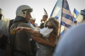 Θεσσαλονίκη: Ένταση στην πορεία διαμαρτυρίας για τη συμφωνία των Πρεσπών