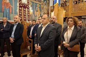 Υποδοχή ιερού λειψάνου Αγίου Παντελεήμονος στον Ιερό Ναό Αγίου Δημητρίου Μανδρών