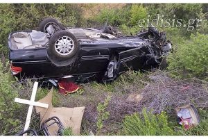 Σοβαρό τροχαίο με ανατροπή νεκροφόρας στο Κιλκίς - ΒΙΝΤΕΟ