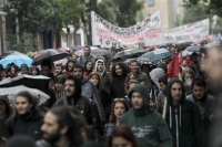 Φοιτητικό-σπουδαστικό συλλαλητήριο στα Προπύλαια