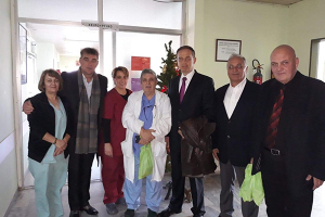 Ο πρόεδρος του Επιμελητηρίου στα δυο νοσοκομεία για ευχές