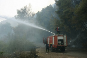 Σε ύφεση η πυρκαγιά στην Αλφειούσα Ηλείας