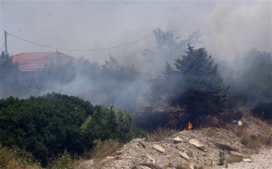 Πυρκαγιές σε Κρυονέρι Αττικής και Κορώνη