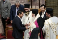 Συνάντηση του Πρωθυπουργού με τον Αρχιεπίσκοπο στο Μαξίμου - Παρόντες Καμμένος και Φίλης