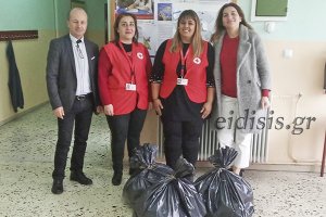Συγκέντρωσαν τρόφιμα για τον ΕΕΣ οι μαθητές του Π. Αγιονερίου