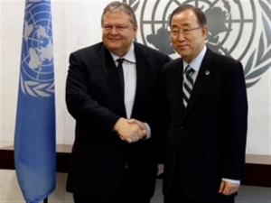 Κυπριακό-Σκοπιανό συζήτησαν Μπαν Κι Μουν-Βενιζέλος στη Νέα Υόρκη