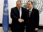 Κυπριακό-Σκοπιανό συζήτησαν Μπαν Κι Μουν-Βενιζέλος στη Νέα Υόρκη
