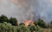 Πυρκαγιά στον Κουβαρά Αττικής - Κοντά σε οικισμό