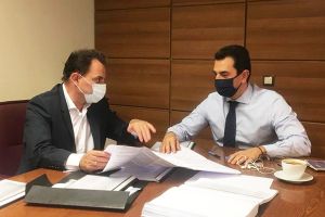 Επίσκεψη Κώστα Σκρέκα στο Κιλκίς - Συνάντηση του Υφυπουργού Αγροτικής Ανάπτυξης με τον Γιώργο Γεωργαντά