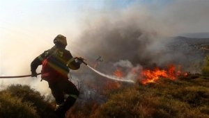 <div>Yπό μερικό έλεγχο η φωτιά στην 'Ανω Μέλπεια Μεσσηνίας</div>