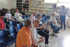 Περιοδεία Πέτρου Παππά στο Νοσοκομείο Γουμένισσας