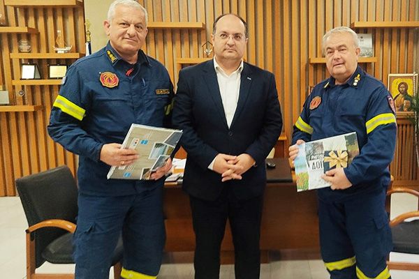 Εθιμοτυπική επίσκεψη του Διοικητή της Πυροσβεστικής Διοίκησης Κ. Μακεδονίας στον Δήμαρχο Κιλκίς