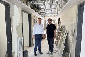 Στα έργα ανακαίνισης του ΚΥ Πολυκάστρου ο δήμαρχος Παιονίας Κώστας Σιωνίδης