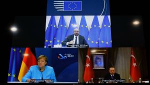 Τηλεδιάσκεψη Μισέλ-Μέρκελ-Ερντογάν στο πλαίσιο της προετοιμασίας της Συνόδου Κορυφής