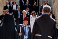 Ο Τραμπ δεσμεύεται στη Βηθλεέμ να κάνει «ό,τι μπορεί» για το Μεσανατολικό