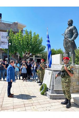 Ο Γ. Γεωργαντάς εκπροσώπησε την κυβέρνηση στις εκδηλώσεις Ολοκαυτώματος των Ανωγείων στην Κρήτη