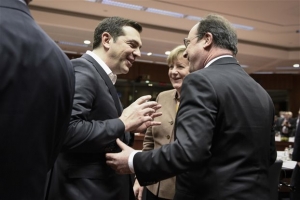 Ελληνική Οικονομία και προσφυγικό βρέθηκε στην ατζέντα της τριμερούς συνάντησης Τσίπρα-Μέρκελ-Ολάντ στις Βρυξέλλες