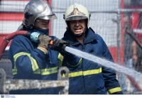 Μικρής έκτασης πυρκαγιά σε δομή φιλοξενίας προσφύγων στη Σίνδο